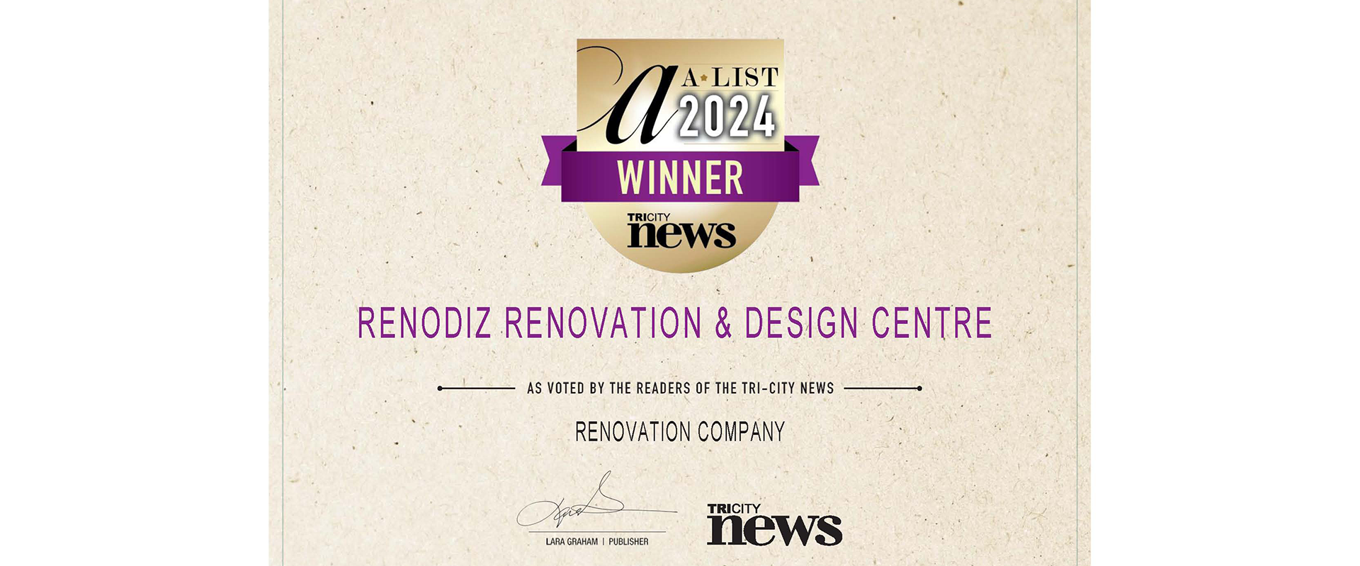 RENODIZ Renovation AList Certificate Winner 2024 copy